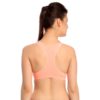 PADDED POLYAMIDE SPORTS BRA IN ORANGE